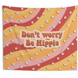 海外発送【送料込み】★Don't Worry Be Hippe レインボー タペストリー★ ボヘミアンブリックポスター 2枚目の画像