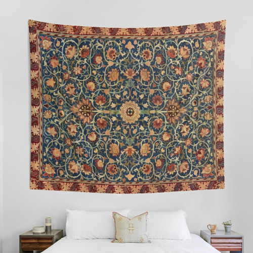 海外発送【送料込み】☆ ヴィンテージ ラグ イラスト タペストリー・壁