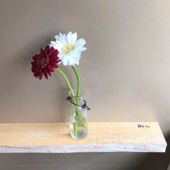 ウォールシェルフ (飾り棚) 【在庫限り】shelf/インロー式棚/栓/耳付き