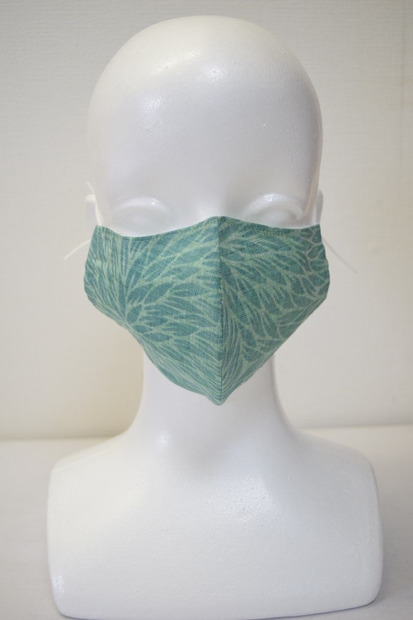 夏の型染マスク　立体　冷感接触 3枚目の画像