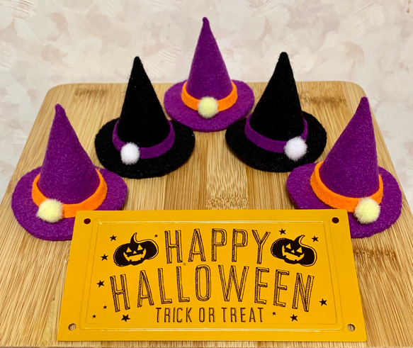 ハッピーハロウィン⭐︎魔女の帽子ピン(ブラック) ヘアピン little