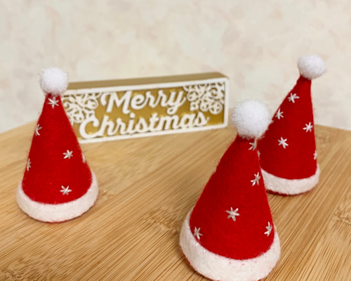 赤リボンサンタさん☆5センチパッチンピン 赤リボンサンタさん☆5センチパッチンピン