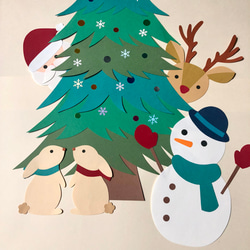 クリスマス 冬の壁面飾り《サンタクロース》 雑貨・その他 co-baco