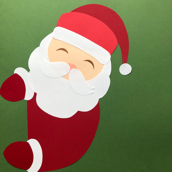 クリスマス 冬の壁面飾り《サンタクロース》 雑貨・その他 co-baco