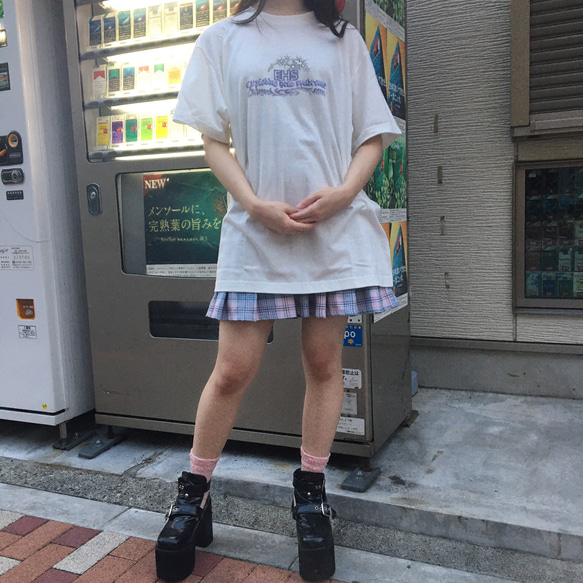 ✨EHS✨ オリジナルデザインプリントTシャツ オフホワイト グラフィック ユニセックス ストリートファッション 2枚目の画像