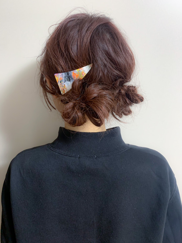 コトバはさんかくヘアクリップ 4枚目の画像