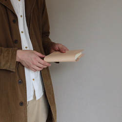 【再販】育てるヌメ革のブックカバー　「Book jacket (文庫本サイズ)」 7枚目の画像