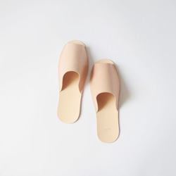 【再販】足に馴染むレザースリッパ 「Slippers(horse split/natural)」 2枚目の画像