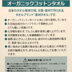 №28 数量限定１点のみ秋の福袋ꕤオーガニックコットン泉州タオルセット◉空雲(そらくも)タオル２枚 8枚目の画像