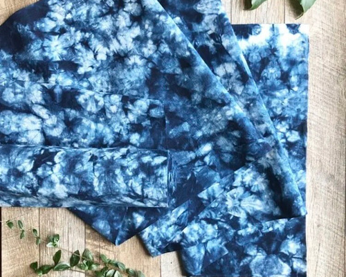 936：天然藍 カゴ染め 晒し木綿生地 ¥150/10cm 生地 ⚠︎次回発送10/13