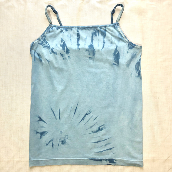 kitta 琉球藍染コットンシルクキャミソール kittaコットンシルク素材の