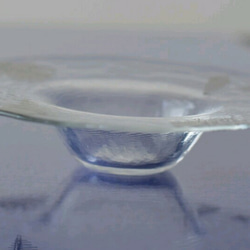 貝殻柄ガラスの小皿　 3枚目の画像