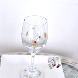 ワイングラス　お花畑シリーズ 2枚目の画像