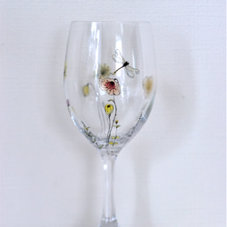 ワイングラス　お花畑シリーズ 5枚目の画像