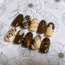 オランジェット ネイルチップ チョコレート チョコレートアソート