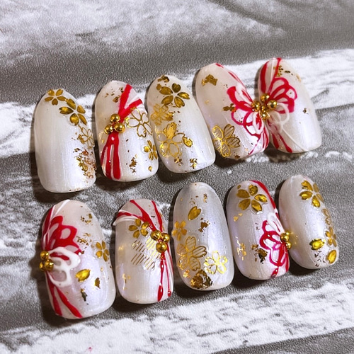 成人式ネイル ネイルチップ（つけ爪） Minty 通販 12753048｜Creema