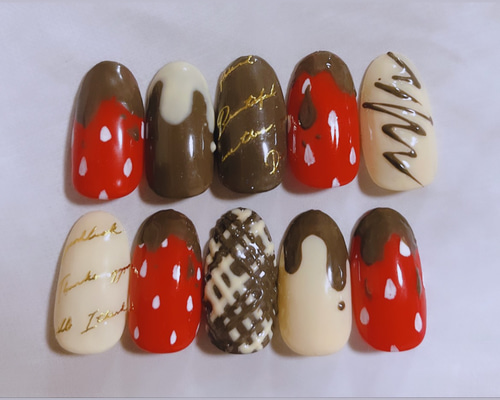 チョコ。 ネイルチップ 759c5aa34fb727599306814d709e48