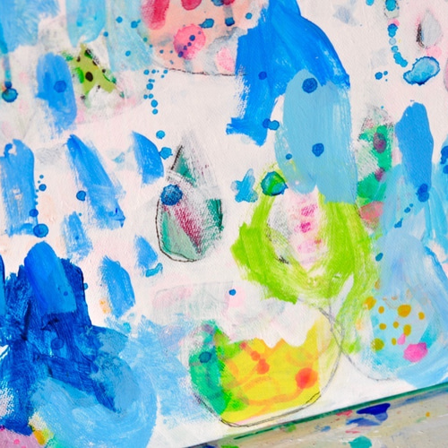 原画 抽象画 無題 自由な発想 自由なインスピレーション torepeART by