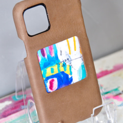 選べるカラー19色×9デザイン豊富　本革　アートフレームスマホケース　本革　iphone　Android　受注制作 5枚目の画像