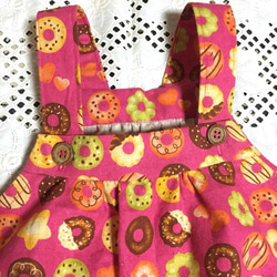 ドーナツ柄のジャンパースカート 3枚目の画像