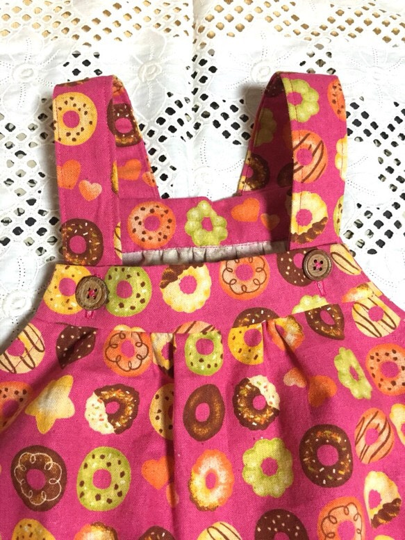 ドーナツ柄のジャンパースカート 3枚目の画像