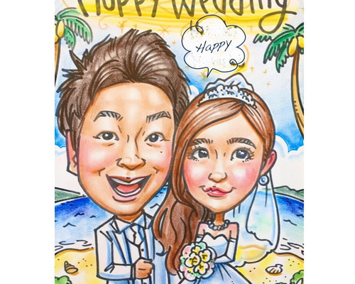 そっくり似顔絵オーダー⭐︎ 絵画 ブルーノ 通販 4778002｜Creema