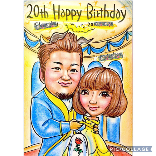 ❤️可愛い似顔絵オーダー❤️ 絵画 ブルーノ 通販 4794059