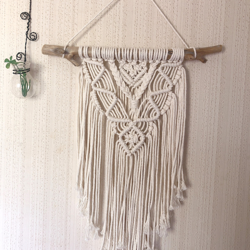 マクラメ編みタペストリー タペストリー・壁掛け 𓇼lana_foru 𓇼 通販