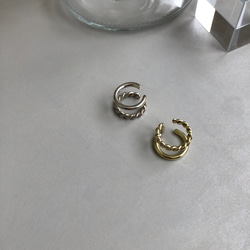 【silver】  T&P  line earcuff 4枚目の画像