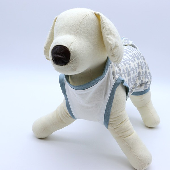 犬服ダックス用タンクトップ　DS　handmade-202108-005 2枚目の画像