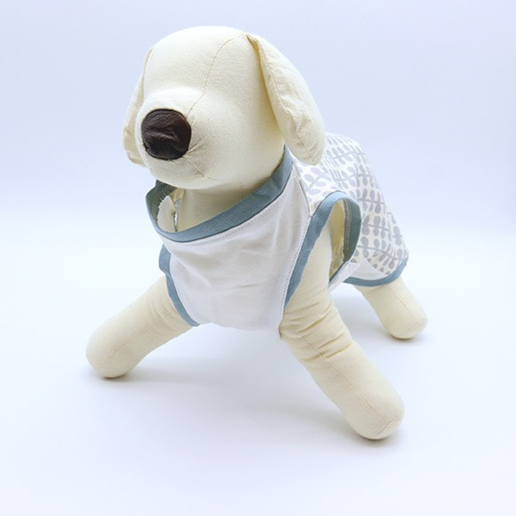 犬服ダックス用タンクトップ　DM　handmade-202108-007 2枚目の画像