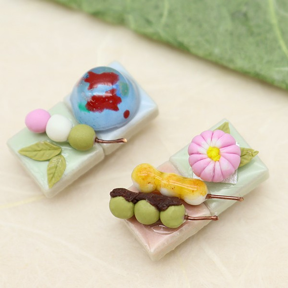 小さい和菓子のマグネットセット1　handmade-202108-030 2枚目の画像