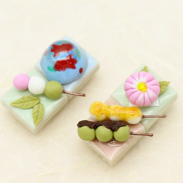 小さい和菓子のマグネットセット1　handmade-202108-030 6枚目の画像