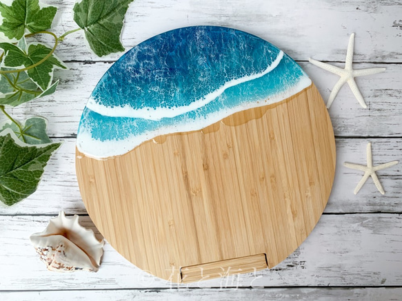 カッティングボード 海 アカシア まな板 チーズボード オーシャン