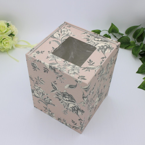 カルトナージュ♪ 卓上ダストボックス （トワルドジュイ 花柄 
