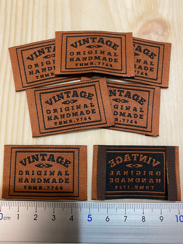 R-11☆オリジナルハンドメイド☆布タグ☆タグ☆刺繍タグ☆10枚