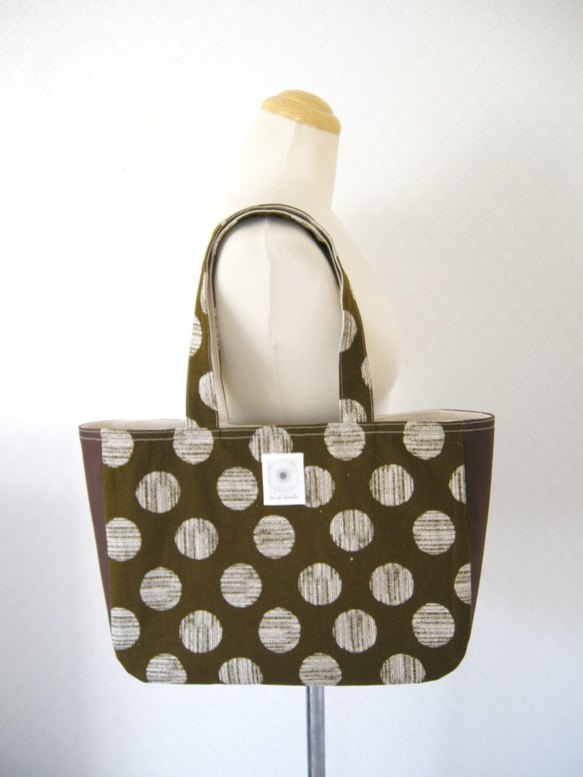 kadomaru tote / brown 5枚目の画像