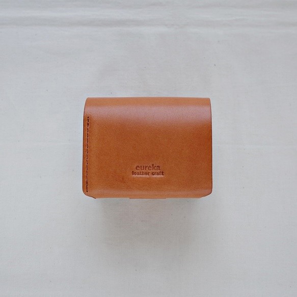 二つ折り財布　茶