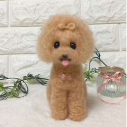 ご専用ページ♡羊毛フェルト 犬 トイプードル レッド 笑顔の ご専用ページ♡羊毛フェルト 犬 トイプードル レッド 笑顔の