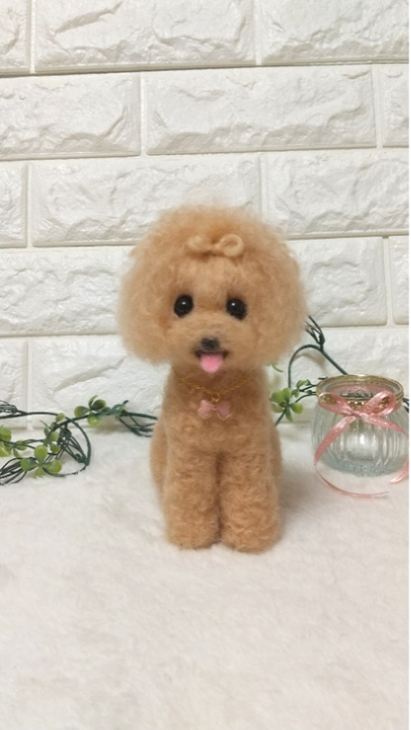 ご専用ページ♡羊毛フェルト トイプードル アプリコット / 笑顔