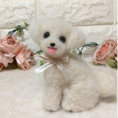 羊毛フェルト トイプードル 羊毛フェルト マルチーズ まるぷー