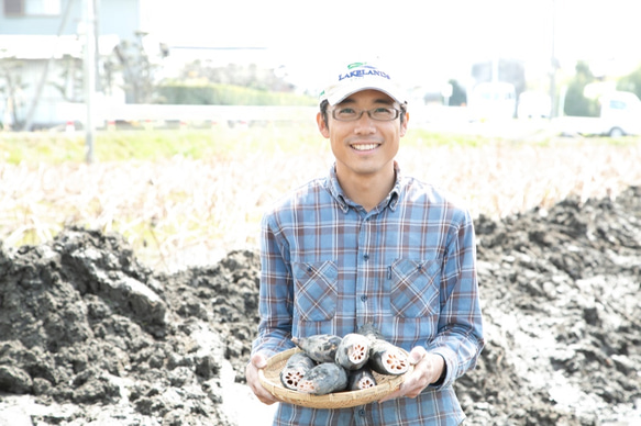 もちもち食感！愛知県愛西市産　土付きレンコン3Kg  農薬・化学肥料不使用栽培 6枚目の画像