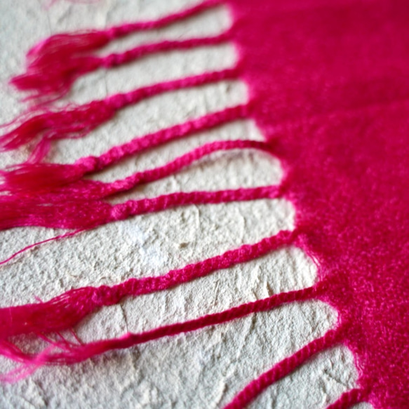 ≪プレゼントに≫フラワー刺繍　スパンコール　ビスコース　ストール　ピンク 8枚目の画像