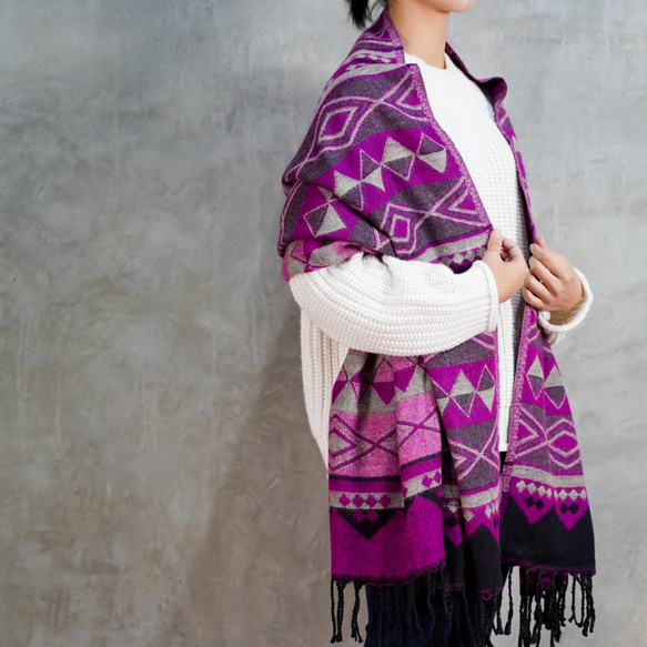 ☆専用☆Khadi&co手織りダイヤモンド柄ストール ☆専用☆Khadi&co