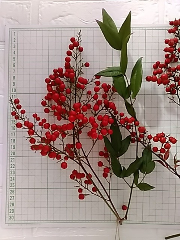 【予約中】色鮮やか『南天の実』自然素材　縁起もの　花材　クリスマス　正月飾り 6枚目の画像