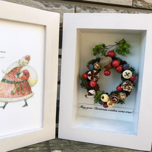 クリスマス リース フォトフレーム 写真立て リース aiellemar 通販