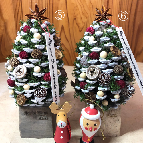 ★新品未使用 ★クリスマスツリー＆松ぼっくり　キャンドル クリスマスツリー LED ライト クリスマス 電飾 北欧風 ツリー