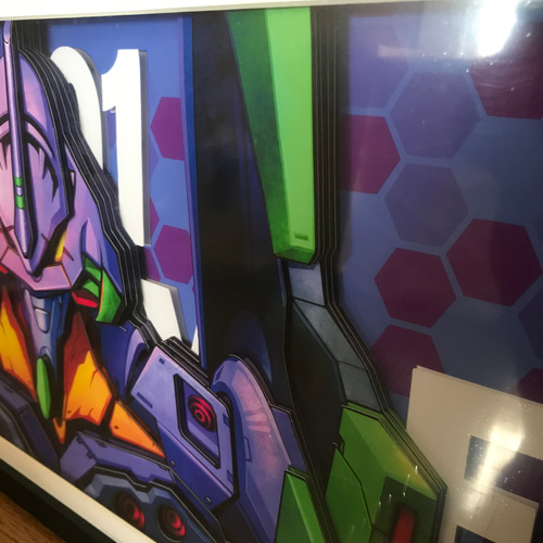 エヴァンゲリオン 初号機 壁飾り絵 3Dイラスト 新品 壁掛け