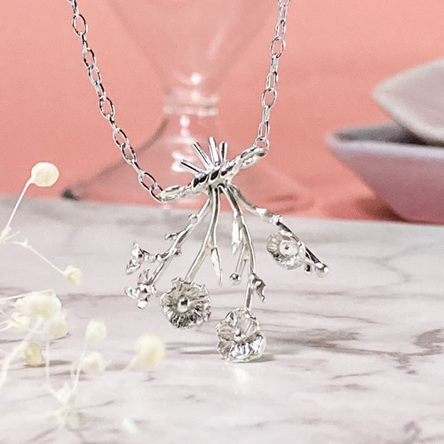 【SV925】  ネックレス　カラーストーン　フラワー 楽天市場】フラワー ネックレス SV925 シルバー925 花 デイジー