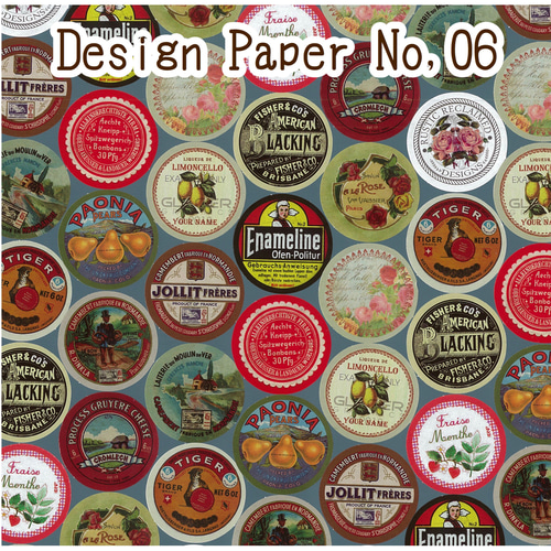 デザインペーパー Design Paper デザインペーパー No,06(15枚入) 包装紙
